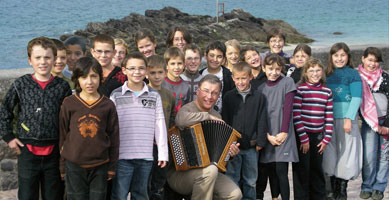 Enregistrement des Cormorans avec les enfants des cours
