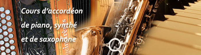 Cours d'accordon, piano et saxo